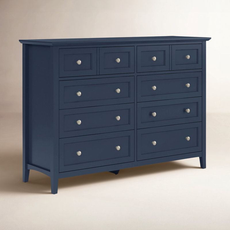 Birch Lane™ Renee 8-Drawer Solid and Manufactured Wood Double